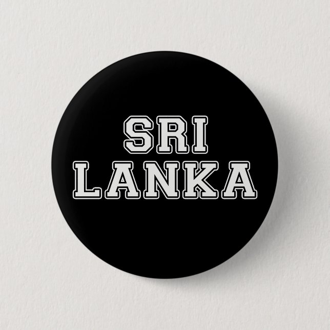 Badge Rond 5 Cm Sri Lanka (Devant)
