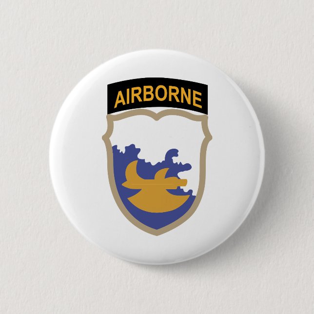 Badge Rond 5 Cm SSI - 18e division aéroportée - Phantom (Devant)