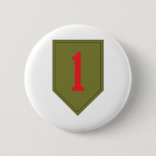 Badge Rond 5 Cm SSI - 1re division d'infanterie avec texte