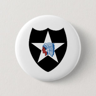 Badge Rond 5 Cm SSI - 2e division d'infanterie - texte
