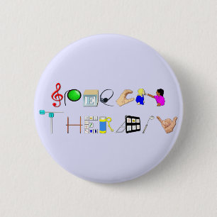 Badge Rond 5 Cm St au travail