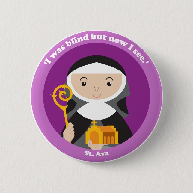 Badge Rond 5 Cm St. Ava (Devant)