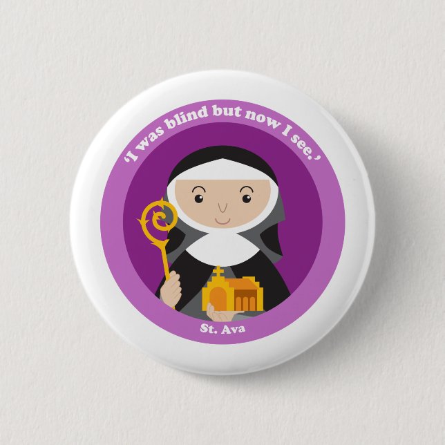 Badge Rond 5 Cm St. Ava (Devant)