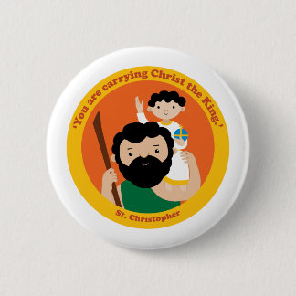 Badge Rond 5 Cm St. Christopher