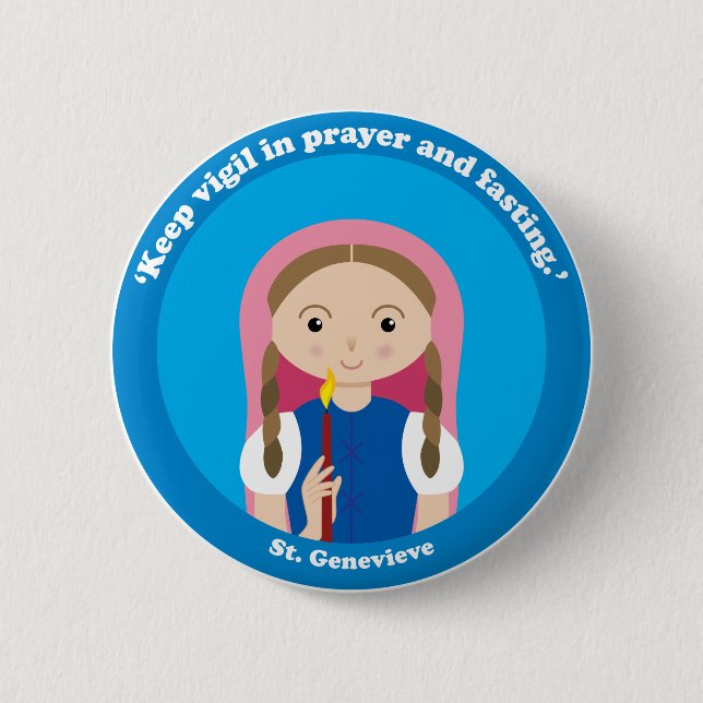 Badge Rond 5 Cm St Genevieve (Devant)