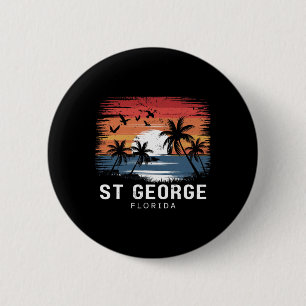Badge Rond 5 Cm St George Floride Surfant Surfeur