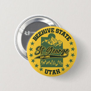 Badge Rond 5 Cm St. George, Utah