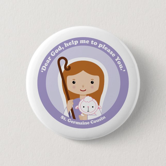 Badge Rond 5 Cm St. Germaine Cousin (Devant)