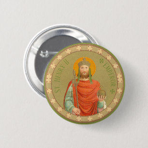 Badge Rond 5 Cm St. Henri II, Empereur (BBS 10)