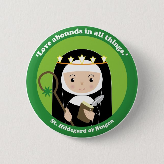 Badge Rond 5 Cm St Hildegard (Devant)