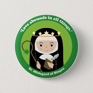 Badge Rond 5 Cm St Hildegard