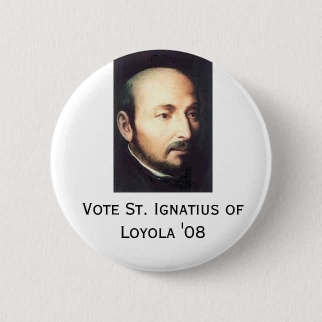 Badge Rond 5 Cm St Ignatius de Loyola "08 (Devant)