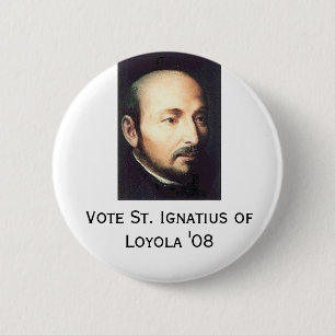 Badge Rond 5 Cm St Ignatius de Loyola "08