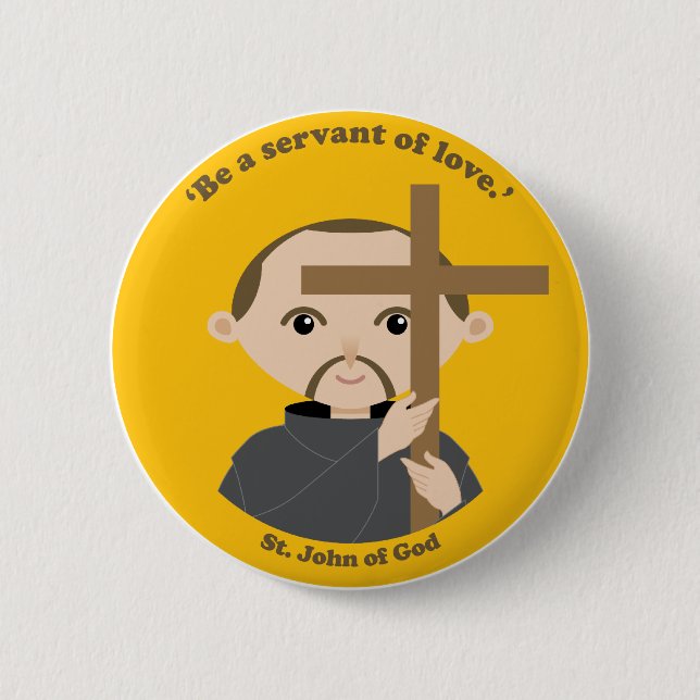 Badge Rond 5 Cm St John de Dieu (Devant)