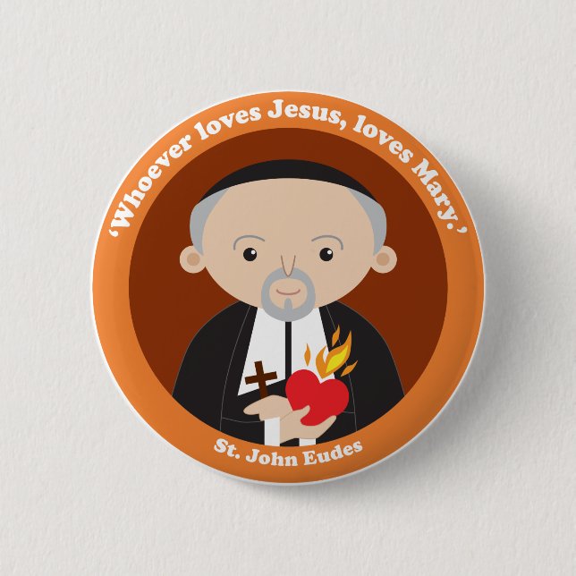 Badge Rond 5 Cm St. John Eudes (Devant)