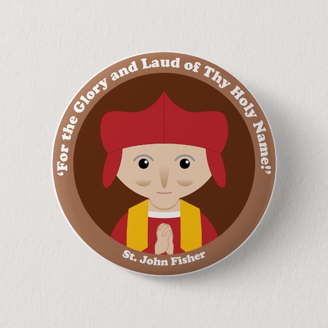 Badge Rond 5 Cm St John Fisher (Devant)