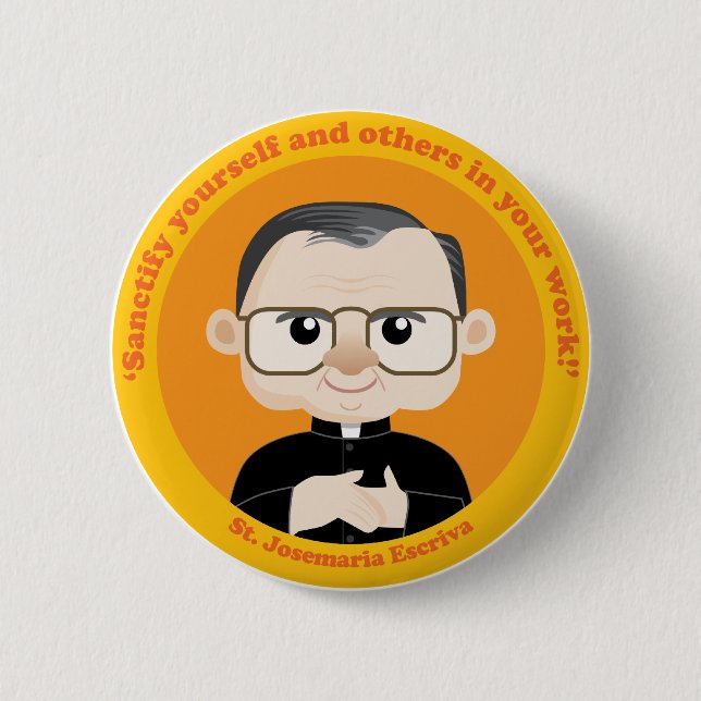 Badge Rond 5 Cm St Josemaria Escriva (Devant)