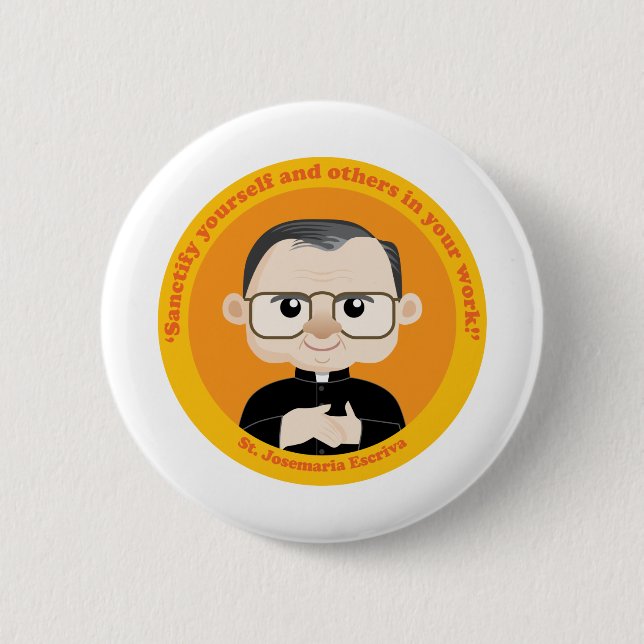Badge Rond 5 Cm St. Josemaria Escriva (Devant)