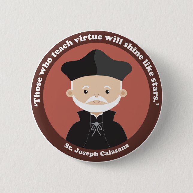 Badge Rond 5 Cm St. Joseph Calasanz (Devant)