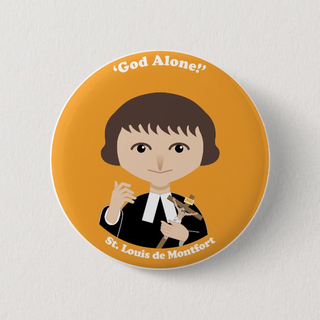 Badge Rond 5 Cm St Louis de Montfort (Devant)