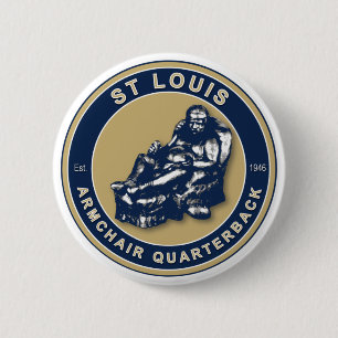 Badge Rond 5 Cm St Louis Le Fauteuil Bouton De Football QB
