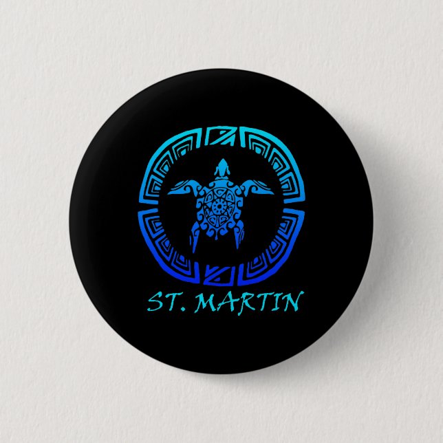 Badge Rond 5 Cm St-Martin  (Devant)