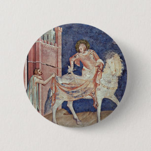 Badge Rond 5 Cm St Martin divisant son manteau par Martini Simon
