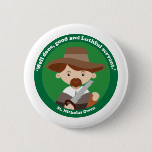 Badge Rond 5 Cm St. Nicholas Owen