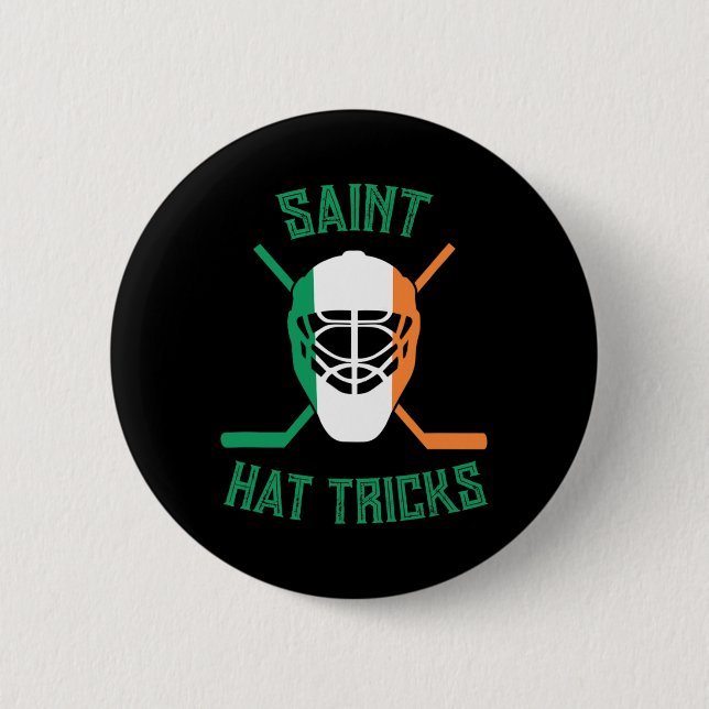 Badge Rond 5 Cm St Patrick#39 ; s Jour Saint Casquette Tricks Drap (Devant)