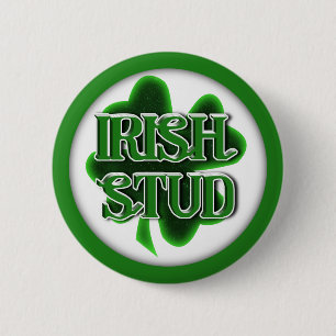 Badge Rond 5 Cm St. Patrick's Day Irish Stud