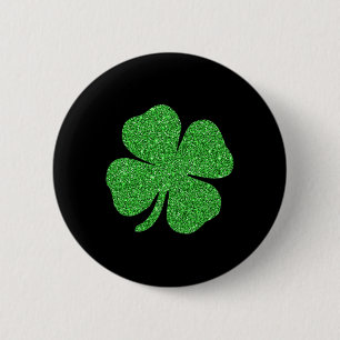 Badge Rond 5 Cm St. Patrick's Day Lucky Charm Green Irish Clover S