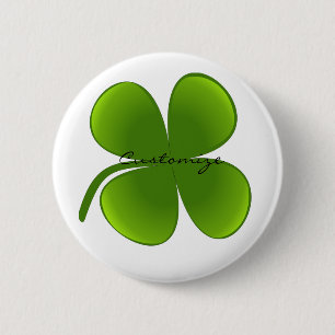 Badge Rond 5 Cm St Patrick's Day Shamrocks Thunder_Cove