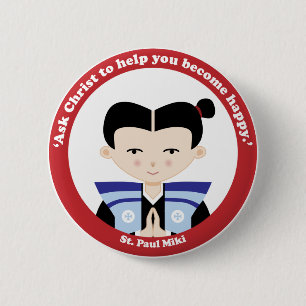 Badge Rond 5 Cm St Paul Miki