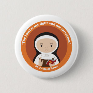 Badge Rond 5 Cm St Paula de Rome
