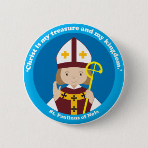 Badge Rond 5 Cm St Paulinus de Nola