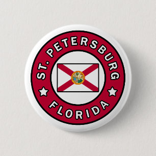Badge Rond 5 Cm St. Petersburg Florida