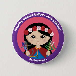 Badge Rond 5 Cm St Philomena