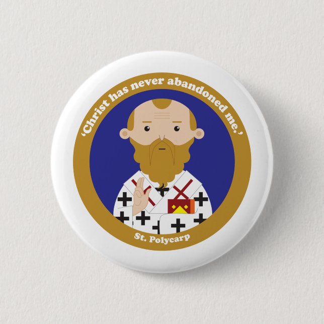 Badge Rond 5 Cm St. Polycarp (Devant)