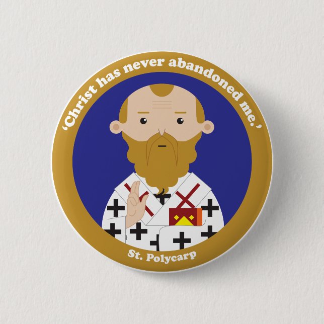 Badge Rond 5 Cm St. Polycarp (Devant)