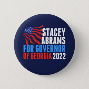 Badge Rond 5 Cm Stacey Abrams pour le gouverneur de la Géorgie 20