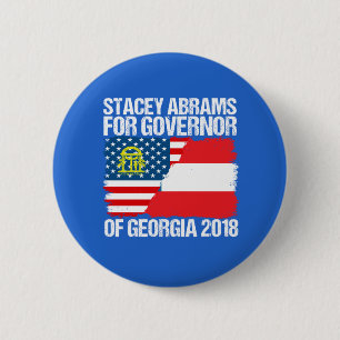 Badge Rond 5 Cm Stacey Abrams pour le gouverneur de la Géorgie 201