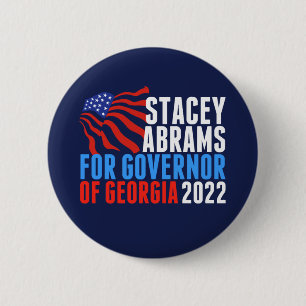 Badge Rond 5 Cm Stacey Abrams pour le gouverneur de la Géorgie 202