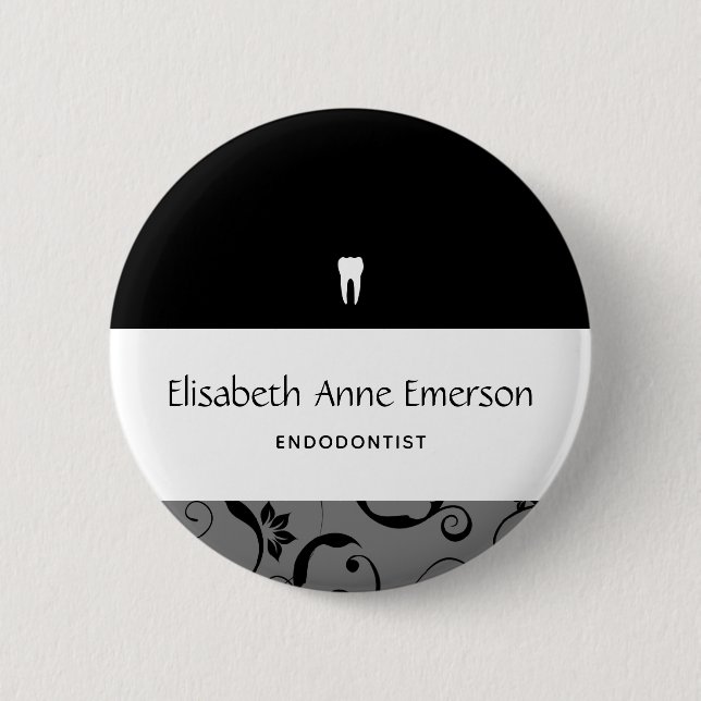 Badge Rond 5 Cm Staff pro Damask (Devant)