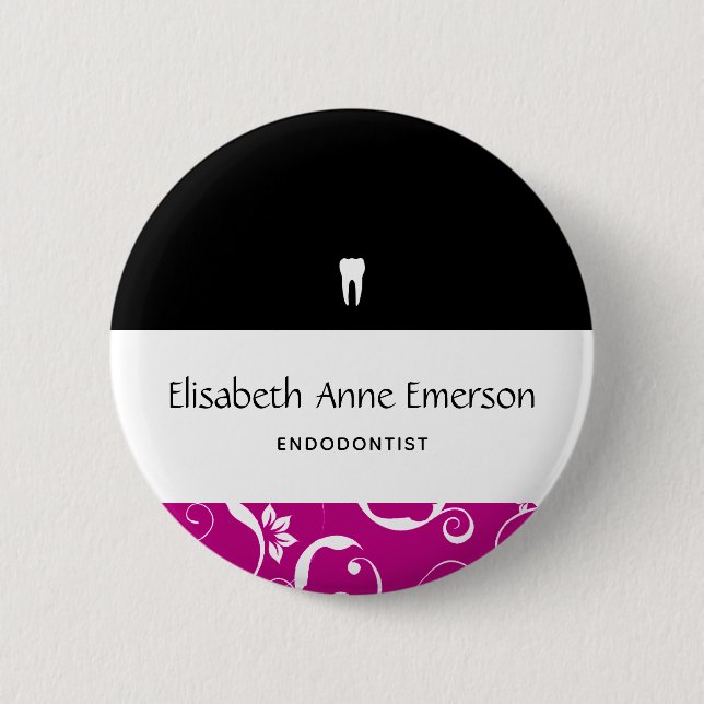 Badge Rond 5 Cm Staff pro Damask (Devant)