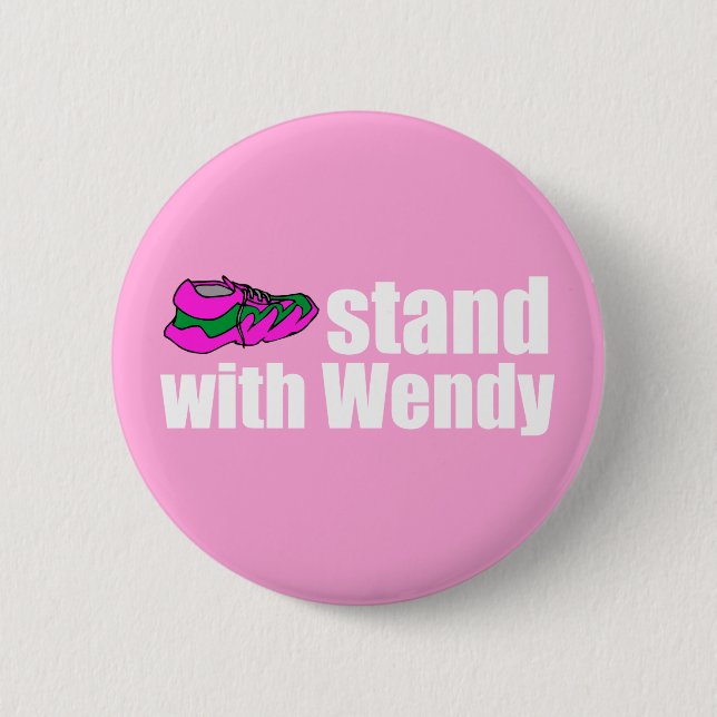 Badge Rond 5 Cm Stand avec Wendy (Devant)