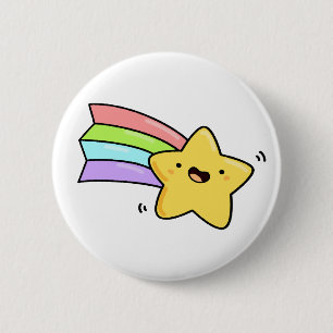 Badge Rond 5 Cm Star de tir de Cute Kawaii