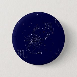 Badge Rond 5 Cm stars scorpio