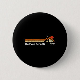 Badge Rond 5 Cm Station de ski rétro Beaver Creek Colorado Snowboa