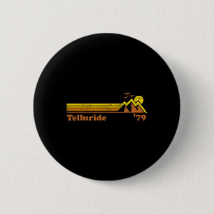 Badge Rond 5 Cm Station de ski Retro Telluride Colorado Snowboard