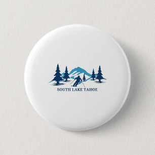 Badge Rond 5 Cm Station De Ski South Lake Taiguë Ss Cute Ss Califo